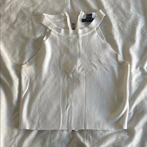 Forever 21 White Halter Tank Top
